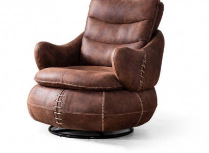 Armchair Seat Classic Design Living room Upholstery Single Seater Leather Style Furniture Luxury